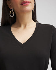 3/4 Sleeve Perfect Tee Black - Chico's