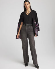 Perfect Elbow Sleeve Tee Black - Chico's