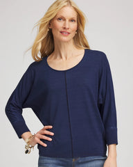 Dolman Denim Tee Riviera Authentic - Chico's