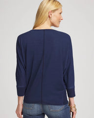 Dolman Denim Tee Riviera Authentic - Chico's