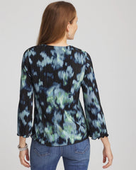 Bodre Flare Sleeve Top Black - Chico's
