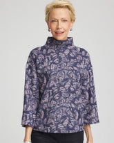 Animal Cozy Turtleneck Indigo Sky - Chico's