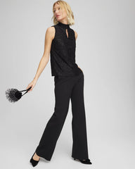 Burnout Mockneck Tank Black - Chico's