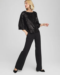 Sparkling Sequin Party Tee Black - Chico's