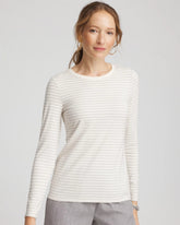 Metallic Layering Tee English Cream - Chico's