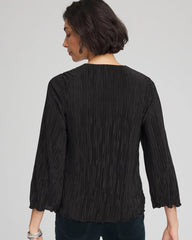 Bodre Flare Sleeve Top Black - Chico's