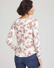 Touch of Cool™ Long-Sleeved Cowlneck Tee Ecru - Chico's