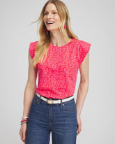 Island Tuck Sleeve Tee Watermelon Punch - Chico's