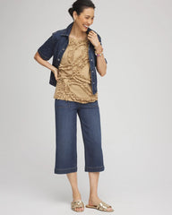 Sleeveless Ruffle-Appliqué Tank Top Cafe Aroma - Chico's