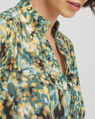 Crinkle Relaxed-Fit Blouse Darkest Spruce - Chico's