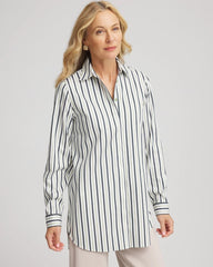 No Iron™ Striped Shirt Sage Meadow - Chico's