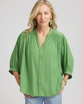 Braided Batwing Blouse Salted Lime - Chico's