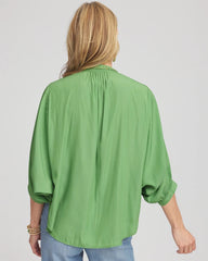 Braided Batwing Blouse Salted Lime - Chico's