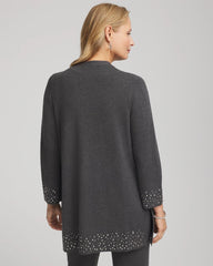 Travelers™ Rhinestone Cardigan Graphite Gray - Chico's