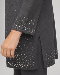 Travelers™ Rhinestone Cardigan Graphite Gray - Chico's