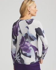 Ella V-Neck Pullover Sweater Purple Elixir - Chico's