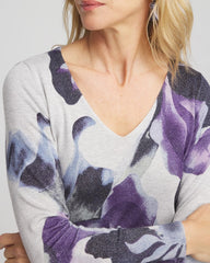 Ella V-Neck Pullover Sweater Purple Elixir - Chico's