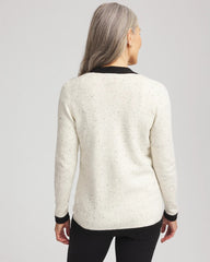 Tipped Lady Jacket Cardigan English Cream - Chico's