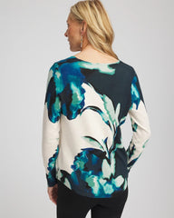 Ella Glacier V-Neck Pullover Teal Shadow - Chico's