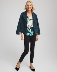 Ella Glacier V-Neck Pullover Teal Shadow - Chico's