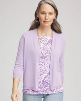 Summer Romance Short Cardigan Gentle Lavender - Chico's