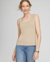 Rib Stitch Pullover Tank Sycamore - Chico's