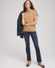 Cashmere Elbow-Sleeve Sweater Camel - Chico's