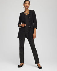 Button-Down Crewneck Coatigan Black - Chico's