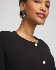 Button-Down Crewneck Coatigan Black - Chico's