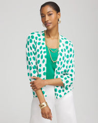 Polka-Dot Summer Romance Short Cardigan Alabaster - Chico's