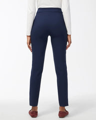 Bi-Stretch Front Seam Slit Ankle Pants Ink - Chico's