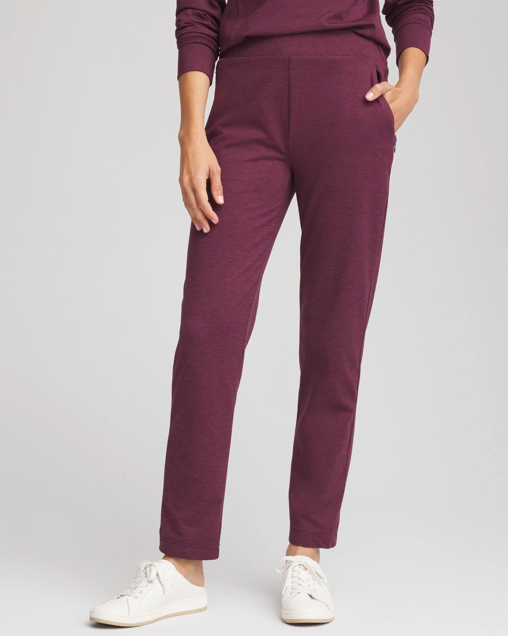 Zenergy® Cloud Tapered Ankle Pants Blackened Burgundy - Chico's