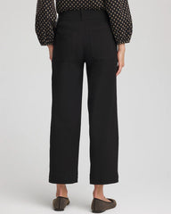 Emme Four Pocket Straight Cropped Pants Black - Chico's