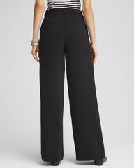 Crepe Pleated Relaxed Pants Black - Chico's