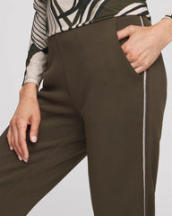 Zenergy® Caviar Bead Scuba Ankle Pants Primordial Forest - Chico's