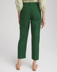 Cropped Straight-Leg Pants Palm Leaf - Chico's