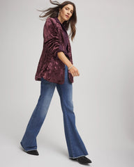 Crushed Velvet Blazer Night Bloom - Chico's