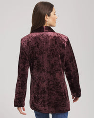 Crushed Velvet Blazer Night Bloom - Chico's