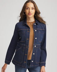 Denim Field Jacket Morning Star Indigo - Chico's