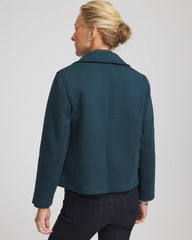 Plush Knit Blazer Teal Shadow - Chico's