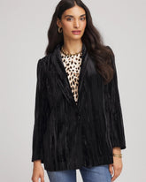 Velvet Shawl Collar Blazer Black - Chico's