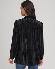 Velvet Shawl Collar Blazer Black - Chico's