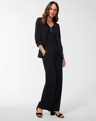 Ruched Sleeve Blazer Black - Chico's