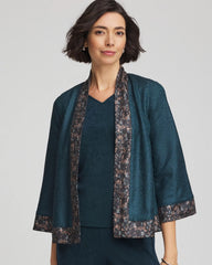 Travelers™ Collection Crystal Crushed Reversible Jacket Teal Shadow - Chico's