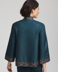 Travelers™ Collection Crystal Crushed Reversible Jacket Teal Shadow - Chico's