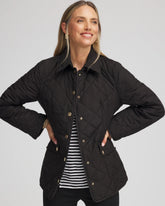 Quilted Barn Jacket Black - Chico's