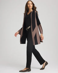 Travelers™ Collection Colorblock Cardigan Deep Taupe - Chico's