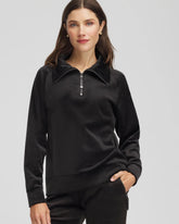 Zenergy® Velour Pullover Black - Chico's