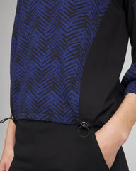 Zenergy® Jacquard Bungee Top Dark Harbor - Chico's