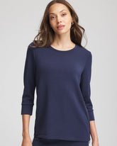 Zenergy® Satin-Trim Tunic Passport Blue - Chico's